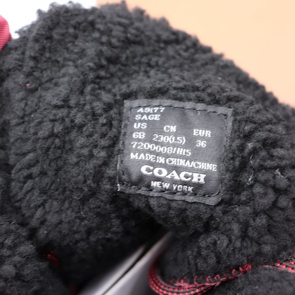 NIB Coach Sage Lace-Up Cold Weather Winter Boots - Picture 7 of 10